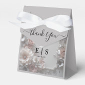 素朴エレガント3Dフローラ結婚 フェイバーボックス (正面サイド)