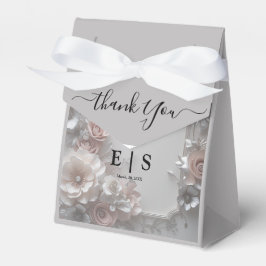 素朴エレガント3Dフローラ結婚 フェイバーボックス