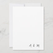 素朴エレガントBackyard I Do BBQ Reharsal Dinner 招待状 (裏面)