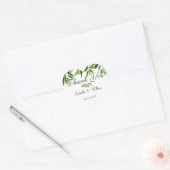 素朴エレガントOlive Boho Summer 結婚's Thank You ハートシール (封筒)
