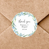 素朴エレガントWildflower 結婚's Thank You ラウンドシール