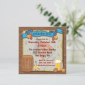 素朴オクトーバーフェストパーティの招待状 招待状 (スタンド正面)