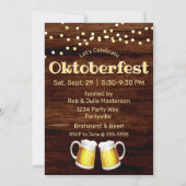 素朴オクトーバーフェストライトビール 招待状 (正面)