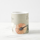 素朴オレンジカボチャパーソナライズされた コーヒーマグカップ (中央)