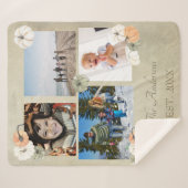 素朴オレンジカボチャパーソナライズされた シェルパブランケット (正面(横))