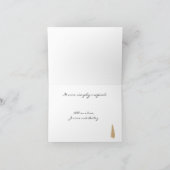 素朴カスタムウィンターツリーズホリデーサンキューカード サンキューカード (内部)