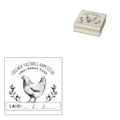 素朴カスタムチキンファーム |日付 ラバースタンプ (押印)