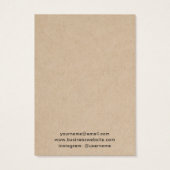 素朴カスタムロゴ手作りイヤリングホルダーカード (裏面)