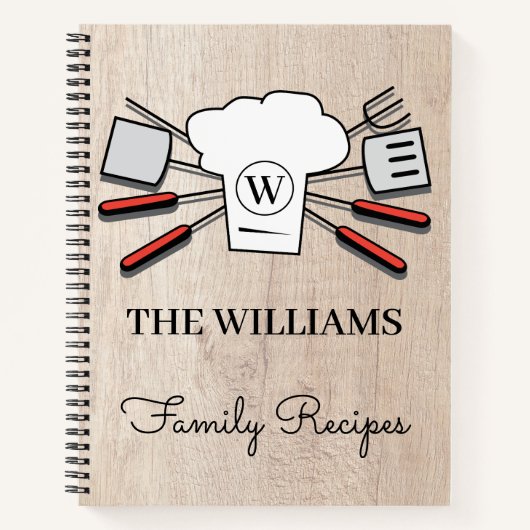 素朴カスタム名物産クックブックシェフ ノートブック (正面)