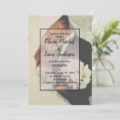 素朴カスタム結婚式招待状 招待状 (スタンド正面)