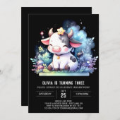 素朴カスタム誕生日 招待状 (正面/裏面)