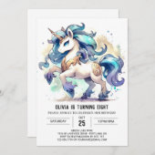 素朴カスタム誕生日 招待状 (正面/裏面)