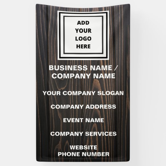 素朴カスタムBusiness Logo WebサイトプロモーションB 横断幕 (縦)