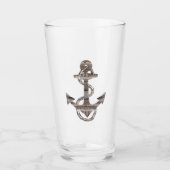 素朴カッコいいな木製いかり+ロープ | タンブラーグラス (正面)