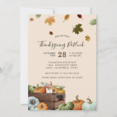 素朴カボチャと落下離れ型INV 招待状 (正面)