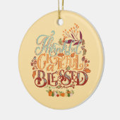 素朴カラフルな感謝の気持ち賛美 セラミックオーナメント (左)