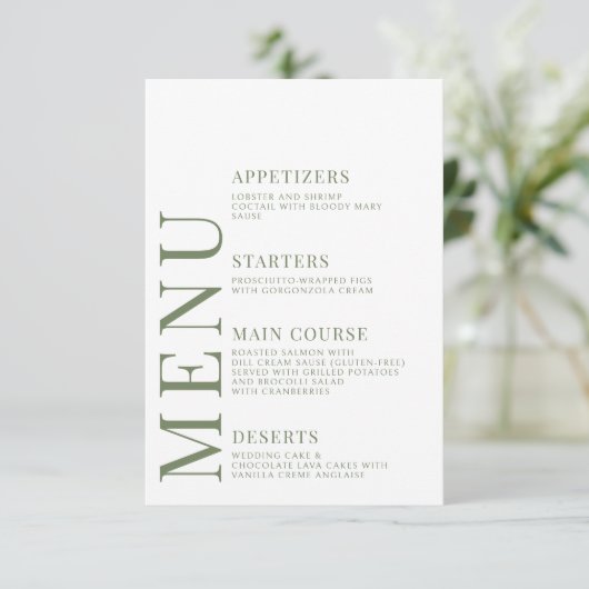 素朴カラフルな野結婚花の名刺 エンクロージャーカード (スタンド正面)