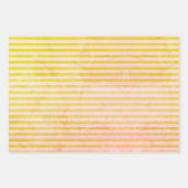 素朴カラフルストライプのグランジ ラッピングペーパーシート (正面2)