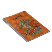 素朴カラフルデイジーフラワーアートジャーナル ノートブック (右側)