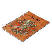 素朴カラフルデイジーフラワーアートジャーナル ノートブック (左側)