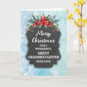 素朴カルボ素晴らしード孫娘 カード (黄色い花)