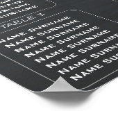 素朴カルボ結婚ード32客席表 ポスター (角)