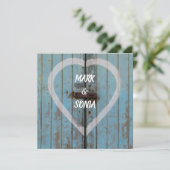 素朴カントリーバードドア結婚式招待状 招待状 (スタンド正面)