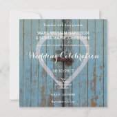 素朴カントリーバードドア結婚式招待状 招待状 (裏面)