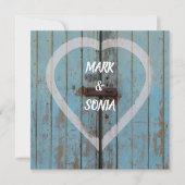 素朴カントリーバードドア結婚式招待状 招待状 (正面)