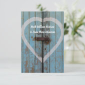 素朴カントリーバードドア結婚式招待状 招待状 (スタンド正面)