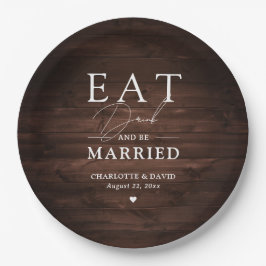 素朴カントリーバ食べンウッドドリンクとビー結婚したズ ペーパープレート