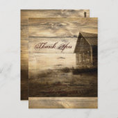 素朴カントリー結婚ウッドバ感謝していンズ ポストカード (正面/裏面)