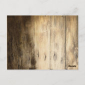 素朴カントリー結婚ウッドバ感謝していンズ ポストカード (裏面)