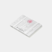 素朴ガーベラデイジーパーソナライズされた注記 ポストイット (アングル)