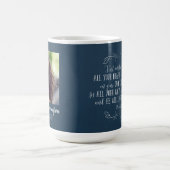 素朴キリスト教聖句の卒業写真 コーヒーマグカップ (中央)