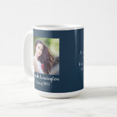 素朴キリスト教聖句の卒業写真 コーヒーマグカップ (正面左)