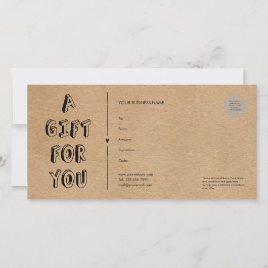 素朴ギフト券を買う (正面)