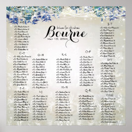 素朴クジャックネイビー素朴ク座席表 ポスター