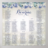 素朴クジャックネイビー素朴ク座席表 ポスター (正面)