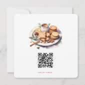 素朴クッキー&ココアホリデーパーティー招待状 招待状 (裏面)