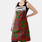 素朴クラシックタータンチェックスタイルデザインクリスマス エプロン (インサイチュ)