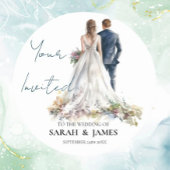 素朴クラシックボホフローラ結婚ズ ラウンドシール