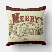 素朴クラシック伝統的クリスマス クッション (裏面)