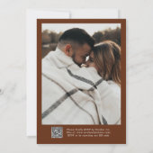 素朴クラシック書QRコード結婚s 招待状 (裏面)