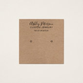 素朴クラフトスタッドイヤリング表示 (正面)