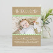 素朴クラフト誕生発表 案内状 (スタンド正面)