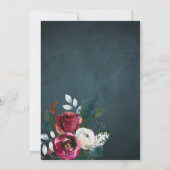 素朴クリエレガントスマス引っ越し祝いパーティーパーティー 招待状 (裏面)