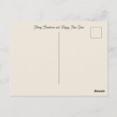 素朴クリスマスと年賀はがき ポストカード (裏面)