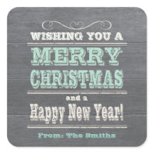 素朴クリスマスのステッカーカスタムグリーン