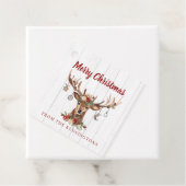 素朴クリスマスのトナカイオーナメント |木材 フェイバータグ (インサイチュ)